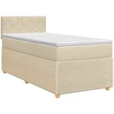  Boxspring krevet s madracem Krem 90 x 190 cm Tkanina | shoptok.hr