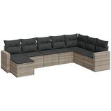  8-dijelni set vrtnih sofa od poliratana s jastucima svjetlosivi | shoptok.hr