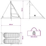 Šator za planinarenje Smeđa i siva 2 osobe - Smeđa i siva Za 2 osobe | shoptok.hr