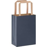  Papirnate vrećice 250 kom s ručkama plave 15x8x21 cm | shoptok.hr