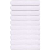 vidaXL Brisače 10 kos bela 100x200 cm 360 g/m² 100% bombaž | Shoptok.si