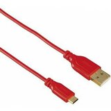 Hama Micro USB kabl pozlata Red 0.75m- 135703 kabal Cene