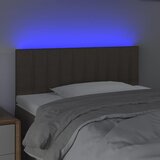  LED uzglavlje smeđesivo 90x5x78/88 cm od tkanine | shoptok.hr