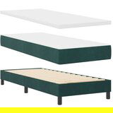 vidaXL Box Spring Krevet s Madracem Tamno Zelena 80x200 cm Baršun | shoptok.hr