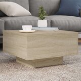 vidaXL Klubska mizica sonoma hrast 55x55x31 cm inženirski les | Shoptok.si