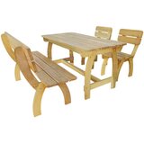  4-dijelni vrtni blagovaonski set od impregnirane borovine | shoptok.hr