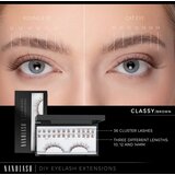Nanolash DIY Eyelash Extensions set za podaljševanje trepalnic doma Classy BROWN 36 kos | Shoptok.si