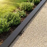 Profil za rubove vrta 2 kom. 100 x 10 x 5 cm Čelik Crna | shoptok.hr