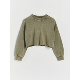 Reserved - GIRLS` JOGGING TOP - prljavozeleno | shoptok.hr