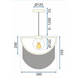 Toolight Stropna svjetiljka GOLD APP968 | shoptok.hr