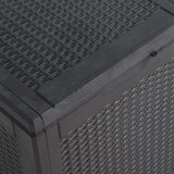 vidaXL vrtna kutija za pohranu 90 L crna PP ratan | shoptok.hr