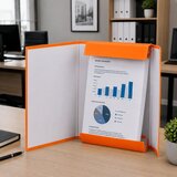  Folder for documents with elastic band, hard, office, orange, A4/4.5 cm | shoptok.hr