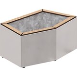 PROCITY Korito za rastline KAIRO, VxŠxG 472 x 1067 x 667 mm, svilnato sive barve RAL 7044 | Shoptok.si