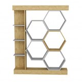 Hanah home polica za knjige sueno white oak