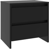 vidaXL Nočna omarica črna 45x34,5x44,5 cm iverna plošča, (20623802) Cene