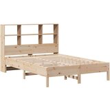 vidaXL Krevet s regalom za knjige bez madraca 150 x 200 cm od borovine | shoptok.hr