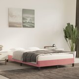vidaXL Posteljni okvir roza 120x200 cm žamet Cene