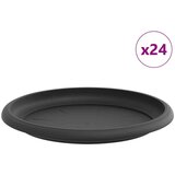  Krožni cvetlični pladenj 24 pcs Črna Ø 19 x 2 cm Plastika, (5000207712) | Shoptok.si