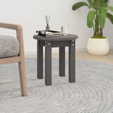  Stolić za kavu sivi Ø 35x35 cm od masivne borovine | shoptok.hr