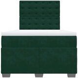  Krevet box spring s madracem tamnozeleni 120x190 cm baršunasti | shoptok.hr