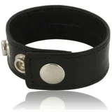 COCK AND BALL STRAP WITH SNAPS - BLACK