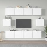 The Living Store Komplet TV omaric 6-delni bel inženirski les - Komplet TV Omaric, (21374602) Cene