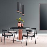  LED luster na sajli TUBA 3xGU10/4,8W/230V crna/bakarna | Eponuda.com