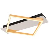 Globo LED stropna svjetiljka Lesina (12 W, D x Š x V: 39,5 x 35 x 5 cm, Srebrna, Zlatna, Topla bijela) | shoptok.hr