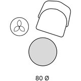 Mila Home Crveni/sivi perivi okrugao tepih ø 80 cm Ignite – | shoptok.hr