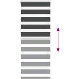 vidaXL Zavjesa zebra crna 60x150 cm širina tkanine 55,9 cm poliester | shoptok.hr