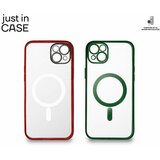 Just In Case 2u1 Extra case MAG MIX paket ZELENO CRVENI za iPhone 14 Plus cene