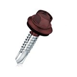 Samorezujući vijak za salonit komplet 5.5x70mm crveni ral 3009 za metal