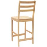  Trpezarijske stolice 2 pcs Prirodna 40 x 47,5 x 99,5 cm | Eponuda.com