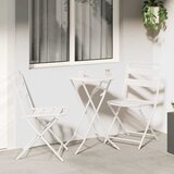 Bistro set za vrt 3 pcs Bijelo Čelik | shoptok.hr