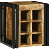 vidaXL Stalak za vino 34.5 x 35 x 39 cm Čvrsto drvo Hrapavo drvo manga | shoptok.hr