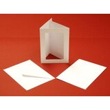 Craft Kuverte+vizitke okence, set 10, C6, bele, (20631635) | Shoptok.si