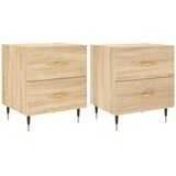 Maison Chic Dvo delni komplet Nočne omarice - Nočne mize sonoma hrast 40x35x47,5 cm inženirski les, (21688334) | Shoptok.si