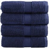 Premium ručnici za goste SOLUND 4 kom. tamnoplave boje 30x50 cm 600 g/m² | Shoptok.si