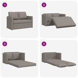  Podni kauč na razvlačenje 2-u-1 smeđesivi 112x174x55 cm baršun | shoptok.hr