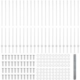  Posts za ograde 22 kom U-kanal 160 cm pocinčana čelika šesterokutna ograda 1.6x50 m pocinčana čelika | shoptok.hr