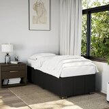 vidaXL Posteljni okvir črn 90x200 cm blago | Shoptok.si