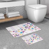 Hanah home set 2 prostirke za kupatilo Šareni