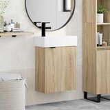  Jedinstveni ormar za kupaonicu s umivaonikom Hrast sonoma | shoptok.hr
