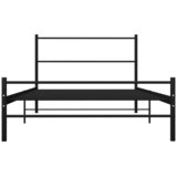 The Living Store Okvir za krevet crni metalni 100 x 200 cm | shoptok.hr