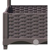  Vrtna sadilica s rešetkom smeđa 40 x 40 x 121,5 cm PP | shoptok.hr