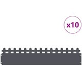  Rubnjaci za travnjak 10 kom. 103 x 0,05 x 22 cm Čelik Antracit | shoptok.hr