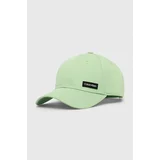 Calvin Klein Bombažna bejzbolska kapa zelena barva