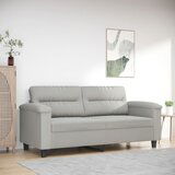 The Living Store Dvosed svetlo siv 140 cm tkanina iz mikrovlaken - Dvosed, (21661505) | Shoptok.si