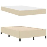 Krevet s opruga kutije Krema 120 x 200 cm tkanina | Eponuda.com