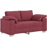 SOFA 3 pcs Vjetrovita Crvena 219 x 80 x 82 cm Platnasta tkanina | shoptok.hr